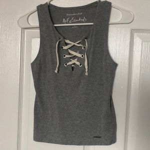 Lace up tank top